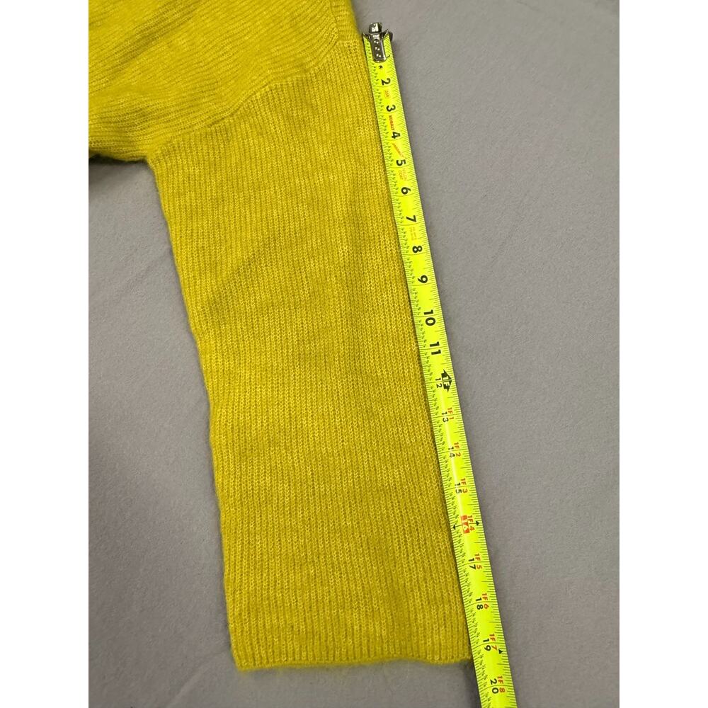 Dkny Sweater Womens L Citronella Wool Blend Knit Funnel Neck Drop Shoulder NWT - Picture 11 of 12